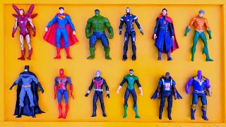 Hunting Avenger Toys! Aquaman, Hulk, superman, ironman, Antman, spiderman, War machine, Falcon