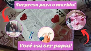 VOCÊ VAI SER PAPAI | SURPRESA PARA O MARIDO🤰🏻😍 revelando a gravidez para o marido - CASINHA DA MARY