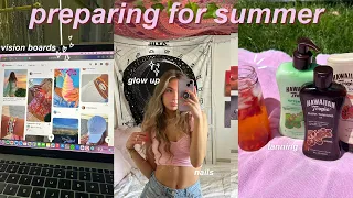 preparing for summer 🍉 vision boards, tanning, and glow up routine