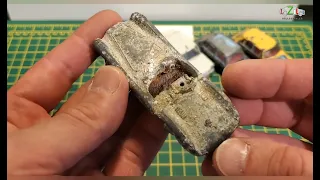 Unboxing vintage Dinky and Corgi toys for diecast restorations