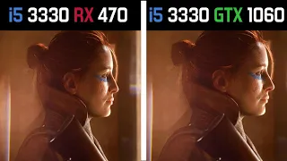 i5 3330 RX 470 vs i5 3330 GTX 1060 Test in 6 Games