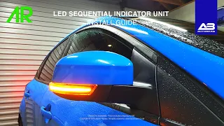 AUTOBEAM LED 501 SEQUENTIAL INDICATOR UNIT INSTALL! | FOCUS RS