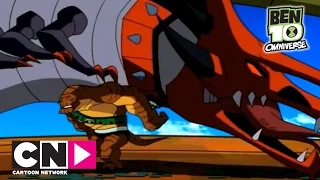 Ben 10 Omniverse | Humongosaur vs Tyrannopede | Cartoon Network