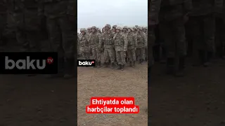 Ehtiyatda olan hərbi vəzifəlilər təlimdə | MN görüntülər paylaşdı