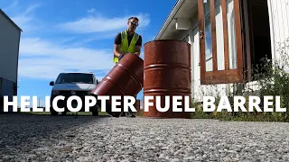 Helicopter Fuel Barrel - Drain and Check