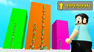 JUMP OVER The TALLEST WALLS in ROBLOX!