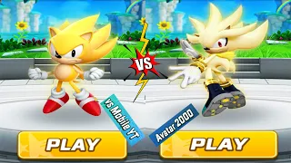 Sonic Forces Mobile Party Mach: New Classic Super Sonic vs Super Silver (vsMobile & Avatar) Gameplay