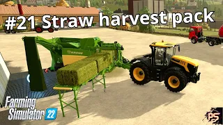 Straw Harvest Pack | Hay Day! From Grass to Pellets | Farming Simulator 22