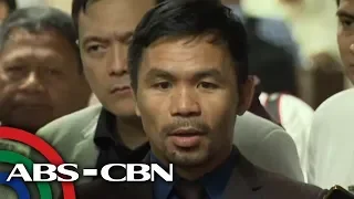 Pagkalap ng pirma para sumuporta kay Sotto nauwi sa tensiyon | TV Patrol