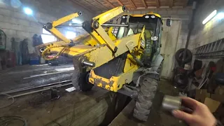 ремонт передней стрелы JCB 3 cx часть 2