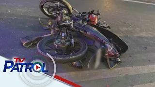 Lasing na motorcycle rider bumangga sa kasalubong na SUV sa Davao City | TV Patrol