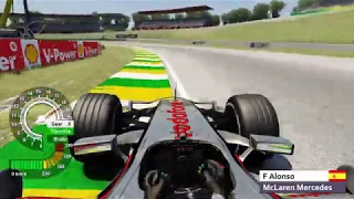 Fernando Alonso Onboard - Hotlap at Interlagos, Brazilian GP - McLaren MP4-22 (F1 2007)