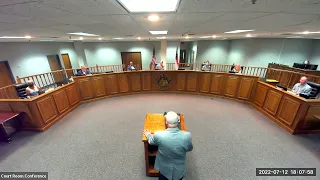 City of Griffin Board of Commissioners Meeting, July 12, 2022