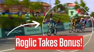 Primoz Roglic Takes Four More Seconds On Remco Evenepoel In Vuelta a España Stage 12 Bonus Sprint