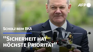 Scholz beim BKA: "Sicherheit hat höchste Priorität" | AFP