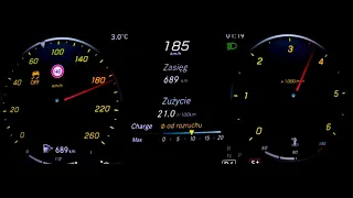 2019 Mercedes C220d 194 HP Acceleration 0-200 km/h