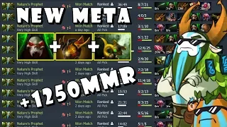 [Nature's Prophet] +1250 MMR New Meta New Abuse Spamming In Immortal Rank FullGame Dota 2 7.20e