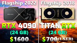 RTX 4090 24GB (New) vs TITAN RTX 24GB (Used) | PC Gaming Tested