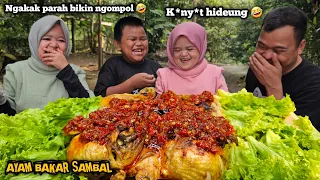 PECAH PARAH BIKIN NGOMPOL 🤣 MUKBANG AYAM BAKAR SAMBAL MERAH ! CERITA BIKIN NGAKAK