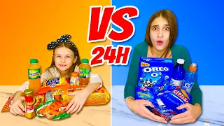 MANGIAMO solo un COLORE di CIBO per 24 ORE •CHALLENGE•