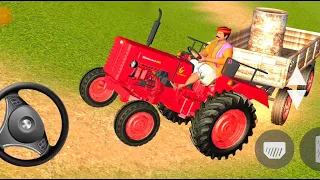 Indian tractor driving 3d || Mahindra tractor off-roading trending video