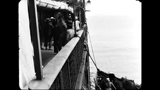 323 Cargando un buey en un barco 1899 Lumière, Embarquement d'un boeuf à bord d'un navire CINE SILEN