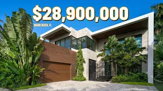 Touring a $28,900,000 Brand New Modern Miami Beach Mansion