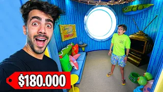 VISITE LA SUITE DE BOB ESPONJA CON MIS VECINOS! (hotel de Nickelodeon)