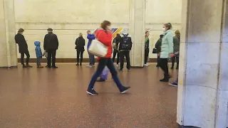 поездка по московской линии минского метро малиновка-уручье