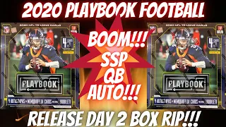 2020 Panini Playbook Football Hobby Box. BOOOOM!!!! RELEASE DAY 2 Box Rip.