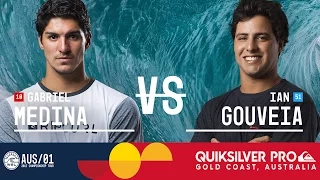 Gabriel Medina vs. Ian Gouveia - Quiksilver Pro Gold Coast 2017 Round Three, Heat 12