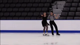 Jillian Prever and Agahan Dortkol Lake Placid International 2021 Rhythm Dance