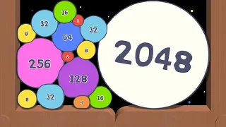 BLOB MERGE But 2D Ver: Reach 2048!