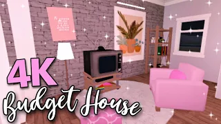 Bloxburg: 4k Budget House💞[NO GAMEPASS] Aesthetic Blush Cheap Tiny Home Speedbuild + Tour || ROBLOX