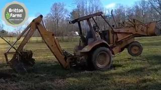 Tree Transplanting on the fence line for a blind from the road, Fence work