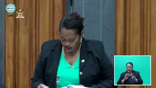 Assistant Minister for Tourism and Civil Aviation Hon. Alitia Bainivalu delivers her maiden speech