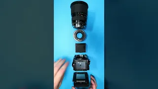 Bronica ETRSi assembly with E 14 extension tube