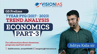 GS Prelims 7 Year PYQ (2017 - 2023) Trend Analysis | Economics | Part 3