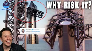 Elon's SpaceX is taking HUGE RISK of Launch Tower in First Starship Launch...!!!