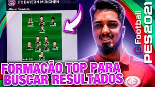 PES 2021 | FORMAÇÃO TOP PARA BUSCAR RESULTADOS, BUSQUE VIRADAS DE JOGO COM ESSA FORMAÇÃO!!!