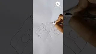 Indian flag Tricolor drawing || Independence Day India || Rasmi Art Gallery || #short  #trending 🇮🇳