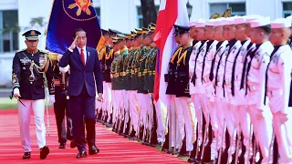 Penyambutan Resmi Presiden Jokowi di Istana Malacañang, Manila, 10 Januari 2024