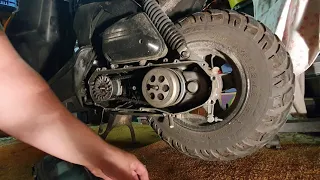 Yamaha BWS robogó szerviz kuplung hiba Yamaha BWS scooter service clutch failure