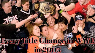 Every Title Change in WWE in 2005