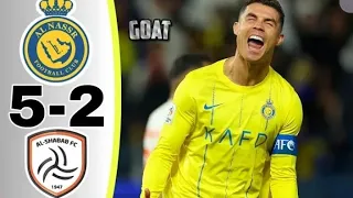 Cristiano Ronaldo Debut Al Nassr Al Shabab Highlights All Goals