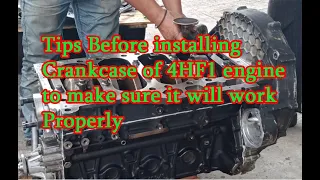 Crankcase installation of 4HF1 engine