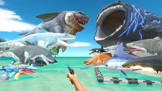 FPS Avatar Rescues Sea Monsters and Fights King Shark Evolution - Animal Revolt Battle Simulator