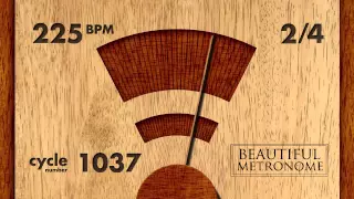 225 BPM 2/4 Wood Metronome HD