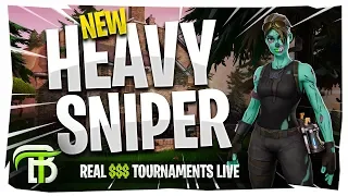 NEW FORTNITE HEAVY SNIPER | REAL $$$ TOURNAMENTS LIVE | OpTicBigTymeR