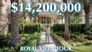 Touring a $14,200,000 ROYAL VILLA in DUBAI - Palm Jumeirah